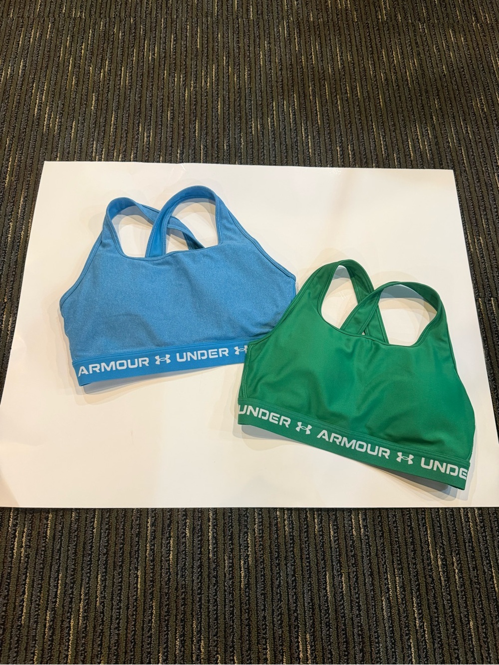 Under Armour Women’s Blue & Green Athletic Bralette Duo